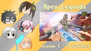 Characters react to Apex Legends Trailers Season 1 - 3  The Rookie J.