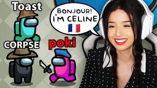 Among Us but im a FRENCH GIRL serial killer ROLEPLAY ft. Disguised Toast CORPSE Valkyrae & more
