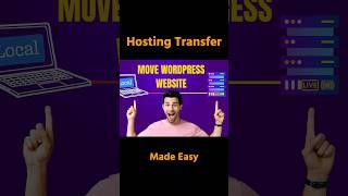 How to Transfer WordPress Websites #hosting #migration #move #backup #restore #wordpress