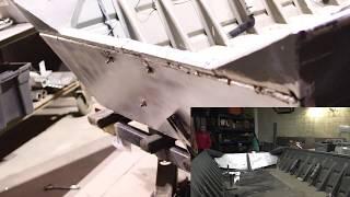 How to pulse mig weld  in depth tutorial welding on an aluminum boat with the HTP Pro Pulse 200