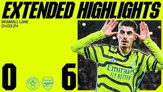 EXTENDED HIGHLIGHTS  Sheffield Utd vs Arsenal 0-6  All the goals saves skills & more