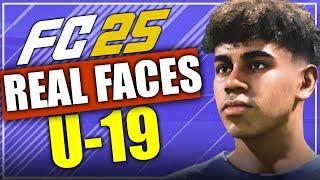 FC 25  ALL WONDERKIDS U-19 WITH REAL FACES - Career Mode