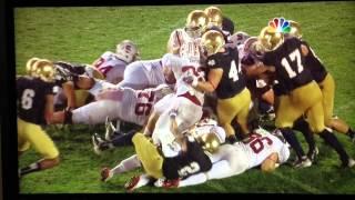 Epic Goal LIne Stand Notre Dame vs. Stanford 2012