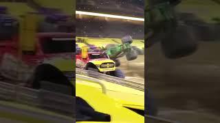 Grave Digger Cartwheel Crash #monstertruck #monsterjam