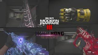 All Godzilla x Kong The New Empire Weapons Showcase - Call of Duty Modern Warfare 3 4K 60FPS