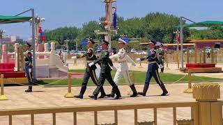 noon shift change of the CHINA tiananmen square