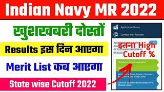Indian Navy MR SSR Final Cutoff and Meri list Out 2022  Navy MR SSR Results Out 