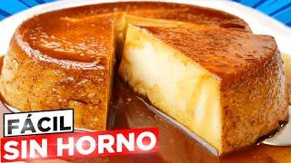 ¡FLAN de GALLETAS MARÍA en 5 MINUTOS  SIN HUEVO SIN GELATINA SIN HORNO Solo 4 INGREDIENTES 