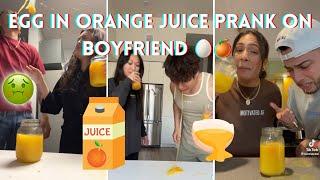 Egg In Orange Juice Prank - TikTok Compilation