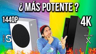 Xbox One X  ¿MÁS  POTENTE que SERIES S?   4K  vs 1440p    Jugamer