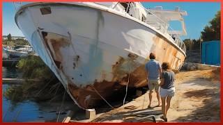 Family Buys $2500 Old YACHT and Renovates it Back to New  Start to Finish by @SailingMelody