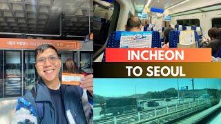 Incheon Airport to Seoul via AREX  Korea Travel Vlog