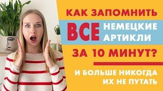 Как запомнить все артикли немецкого языка за 10 минут? der die das