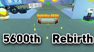 5600th Rebirths & 1 Million Strength with Start Pets on Strongman Simulator Roblox