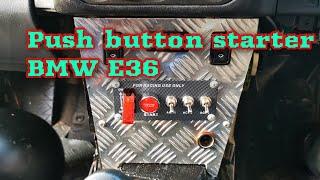 Push start button BMW e36 tutorial how to guide Amazon push button BMW E36.
