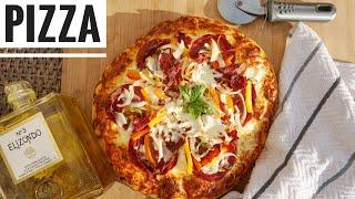 طرز تهیه خمیر پیتزا و پیتزای ایتالیایی درخانه     How to Make Italian Pizza Dough   Pizza Sauce