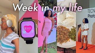 WEEK IN MY LIFE practicing wellness tecno influencer event pink bridal shower meetings + more