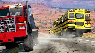 School Bus Accidents  BeamNG.drive