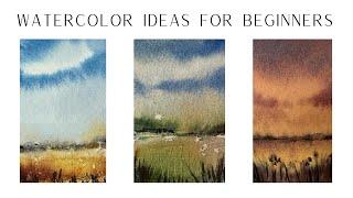 Easy Watercolor Painting Ideas for Beginners Step by Step Tutorial