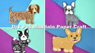 Layered Dog Paper Craft Project Free Pet SVG Files for Cricut