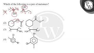 Which of the following is a pair of metamers?....