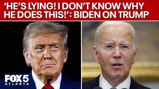 Biden calls Trump out for lying before taking aerial tour over North Carolina  FOX 5 News