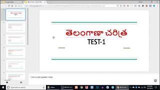 Telangana history quiz1 in telugu For TSPSC Exams