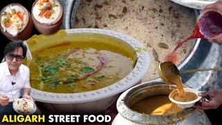 Aligarh Street Food  Jai Shiv Kachori Bhandar  Shamshad Ki Haleem Biryani  Shibbu Ji Kachori
