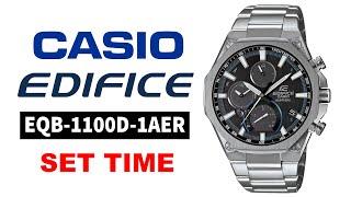 How to set time on Casio Edifice EQB-1100D-1AER 4K