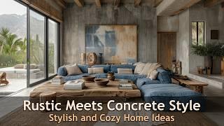 Rustic Meets Concrete A Perfect Blend of Modern and Cozy