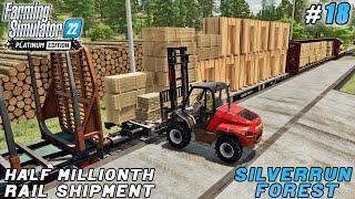 Big rail shipment woodworking products to Elmcreek  Silverrun Forest  Farming simulator 22  #18