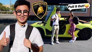 Nerd Pulls His First Gold Digger WITH 2021 Lamborghini SHE LOVES HIM NOW