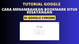 Cara Bookmark Situs Kesayangan Di Google Chrome