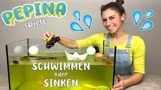 SCHWIMMEN oder SINKEN  mit Pepina im Wald