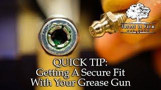 Getting A Secure Fit With Your Grease Gun