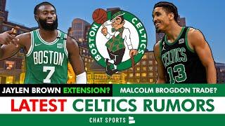 MAJOR REPORT Jaylen Brown Contract Extension Talks RESUME + Malcolm Brogdon Trade DEAD?