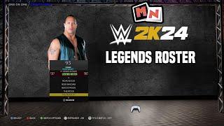 WWE 2K24 Legendsonly Roster for PlayStation 5 and X Box XS Wishlist