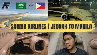 10 Hours Flight SAUDIA AIRLINES  JEDDAH TO MANILA  Boeing 777-300ER