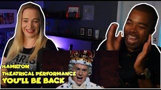 Hamilton theatrical performance - Youll Be Back - Jonathan Groff Jane and JV BLIND REACTION 