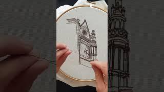 Embroidery Timelapse of Paris 