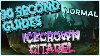 Icecrown Citadel - 30 Second Guides - All Bosses - Normal