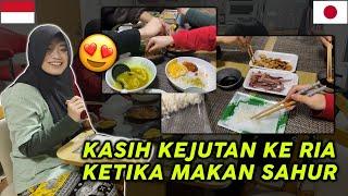 MAKAN SAHUR YANG UNIK PAKE MENU JEPANG DAN INDONESIA