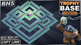 NEW BEST Builder Hall 5 Base with REPLAY 2023 COC BH5 Trophy Base COPY Link - Clash of Clans