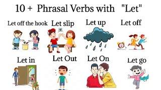 10 Phrasal Verbs with Let  listen and Practice  #spokenenglish