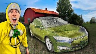 Cleaning The DIRTIEST Tesla In The World?