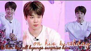 When his hyungs surprised him on his birthdayJimin birthday specialOneshot#jimin#bts