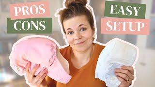 CLOTH DIAPERS VS. DISPOSABLE DIAPERS  Realistic proscons & simple setup