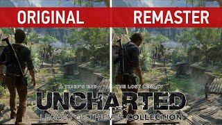 Uncharted Legacy of Thieves Collection Comparison - Original PS4 & PS4 Pro vs. Remaster PS5