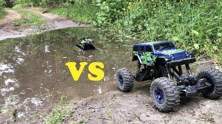 Rock Crawler monster truck 4x4 VS Hot Wheels RC Terrain Twister