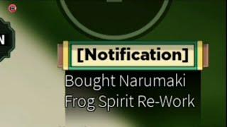 Obtaining Narumaki frog spirit be like  Shindo life
